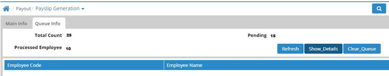 Bulk Salary Process Limit through Queue